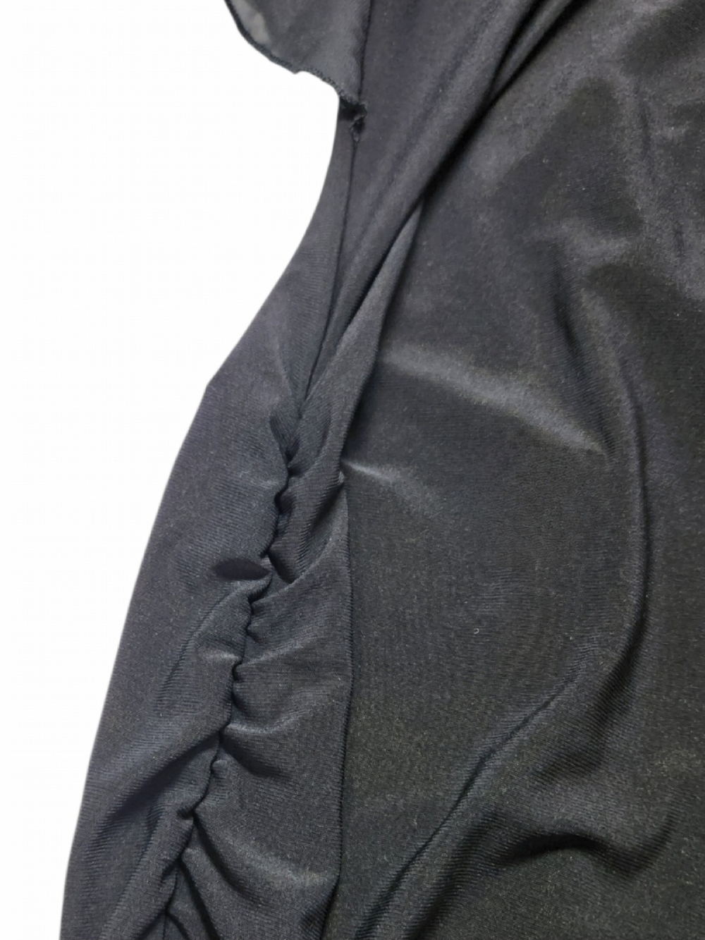 Body Central Black Rhinestone V-Neck Dress Cold Shoulder Bodycon Party Small Y2K - Picture 6 of 11